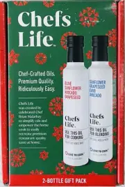 Chefs Life Chef Crafted Oils Premium Quality Olive Sunflower Avocado Grapeseed!