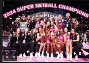 ADELAIDE THUNDERBIRDS NETBALL PREMIER CHAMPION team LAMINATED BIG 420MM POSTER,2