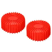 2pcs 70mm Manifold Gauge Protective Boot Covers for Refrigerant Gauges Red