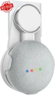Wall Mount Stand Hanger AUS Plug for Google Home Mini Nest Mini 2nd Gen White