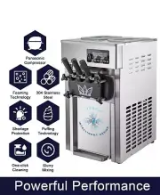Commercial Soft Serve Ice Cream Benchtop Machine