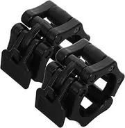 Barbell Dumbbell Buckle Quick Release Clip Gym Accessories for Barbell Weight Clips Plastic Dumbbell Accessories Secure Barbell Collars for Lifting Abs Black