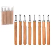 8pcs SK2 High Carbon Tool Steel Wood Chisels Carving Tools Carving Knife Set