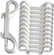 TOVINANNA Dog Leash Buckle 12pcs Metal Snap Hooks Double-ended Snap Clips Pet Leash Connector Hooks Zinc Alloy
