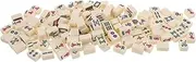 CHICAMPERA 1set Miniature Mahjong Set Compact Mahjong Tiles for Travel Home Use Sturdy Portable Game for Family Gatherings for Spaces Versatile Entertainment