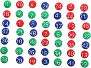 TOYANDONA Plastic Bingo Balls Raffle Balls Replacement Unique Look for Vending Machines