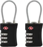 [LEGION] TSA Approved Luggage Locks,T Tersely Combination Travel Padlock Luggage Lock Suitcase Lock with Alloy Body Travel Lock Password Lock for Travel Bag, Suit Case, Lockers, Gym, Bike Locks,2 Pack (1)
