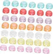 Healeved 2sets Cream Bottle Crescent Spoon Wist-up Tubes Lip Gloss Tubes with Wand Makeup Brushes Mask Products Cosmetic Jars with Lids Makeup Bag Lip Gloss Wand Tubes Kit Face 40pcs*2