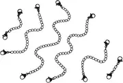 [TEHAUX] Lobster Buckle Chain Steel Claws Craft Chain Link Thin Gold Chain Extension Closures Jewelry Chain Lobster Claw Adjustable Making Necklace Chain with Clasp Buckles Golden