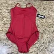 Bloch Dance Women’s Nejor Microlux Camisole Leotard Red Size Medium NWT