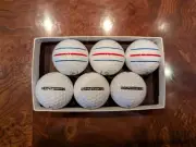 6 New Callaway AAAAA 3 Premium Chrome Tours & 3 Super Soft All White Golf Balls
