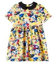 [Mini Rodini] Mini Rodini Floral cotton-blend dress Y 10/11 multicoloured