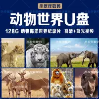 在飛比找蝦皮購物優惠-【優美】128G隨身碟海洋動物世界 兒童百科全書海底海洋生物