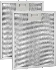 2 Pcs Metal Mesh Extractor Vent Filter, Aluminum Cooker Hood Filters Replacement Mesh Hood Vent Filter for Kitchen Extractor Hoods, 30x26cm