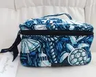 VERA BRADLEY Train Case Cosmetic Travel Bag - Shore Enough - Exact Turtle - NWT