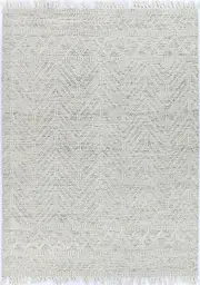 Perla Zoe in White & Black Rug
