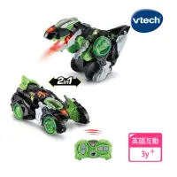 在飛比找momo購物網優惠-【Vtech】遙控聲光變形恐龍車-暴龍-里奧(2合1變身設計