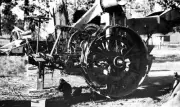 Coleambally Area 1933 A partly dismantled Sunshine header Australia OLD PHOTO