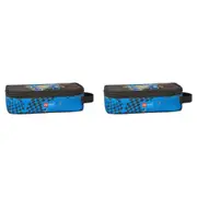 2x Lego Pencil Box Case Holder School Stationery Organiser City Go Big 21x10cm