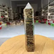 505g WOW! Natural Rare Pietrsite Crystal Obelisk Quartz Tower Point Healing