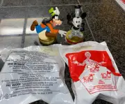 New 4 McDonalds Toy 100 Years of Magic Toys Disney's Mickey Goofy Pluto Sealed