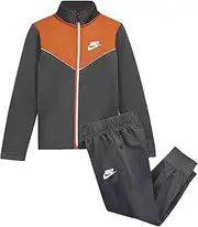 [Nike] Kids Baby Boy's Color-Block Jacket and Pants Two-Piece Track Set (Toddler) Iron Gray 2T Toddler