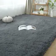 Fluffy Rug 5x7 Bedroom Rugs: Shag Rug for Bedroom - Area Rug 5x7 Grey Plush F...