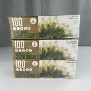 New KMart Trim A Home 100 Clear Super Bright String Together Christmas Lights