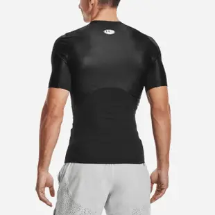 【UNDER ARMOUR】短袖 HG Iso-Chill Tee 男款 黑 白 吸汗 快乾 透氣 緊身衣 運動 UA(1365229001)