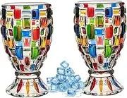 Drinking Glasses Set of 2,10oz Outdoor Crystal Highball Glasses, Clear Tall Glass Cups,Bar Tumbler Glassware,Water Glass for Kitchen,Juice,Whiskey,Mojito Cocktail Glasses for Bar Glassware (2)