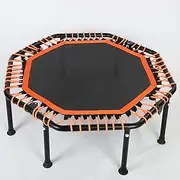Trampoline 48" Adult,Foldable Mini Fitness Trampoline Aerobic Indoor Outdoor Fitness Jumper,Easy Installation Silent Outdoor Exercise Safe for Adults Kids