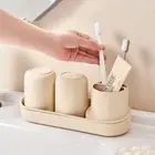 Multifunctional Toothpaste and Toothbrush Rack Bathroom Organizer