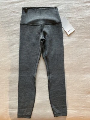 lululemon Align High-Rise Pant 25" | Size 4 | Heathered Graphite Grey