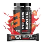 MTN OPS Ignite Trail Packs Supercharged Energy Drink Mix, Tiger's Blood, Tiger's