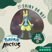 Lucario Shiny ✨ Legends Pokémon Arceus 6 IV Max Effort Alpha Leggende Custom