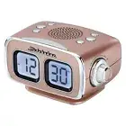 Studebaker Large Display LCD AM/FM Retro Clock Radio USB Bluetooth Aux-in Bed...