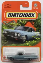 1960 Chevy El Camino Diecast Car, 1:64 Scale, Blue, 2/100