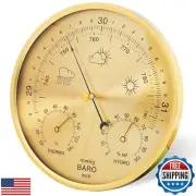 YTCYKJ Wall Hanging 3 in 1 Barometer Weather Station,Thermometer, Barometer,