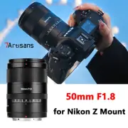 7Artisans 50mm F1.8 AF Auto Focus Full Frame Prime Lens for Nikon Z Mount Camera