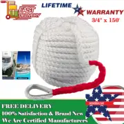 Twisted Three Strand Nylon Anchor Rope Boat w/ Thimble Mooring Line 12592LB NEW
