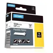 Dymo SD18488 Black on White Flexible Nylon for DYMO Industrial Rhino Label Makers 12mm 3.5m [18488]