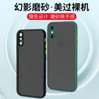 在飛比找ETMall東森購物網優惠-蘋果Xmax撞色iPhone全包手機殼