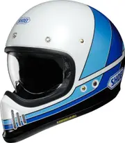 Shoei EX-Zero Equation Helmet, white-blue, Size S for Men White Blue