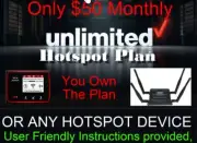Verizon Original Unlimited Hotspot Plan - $50 a month.