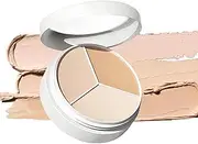 Tricolor Concealer, 2025 New Tricolor Face Concealer Highlight Contour Palette Tri Color Concealer Pot, Upgrade Color Correcting Concealer (1PC)