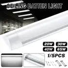1/5 PCS LED Slim Ceiling Batten Light Daylight 60/90/120CM 4FT 6500K-Cool White