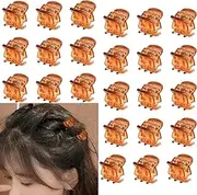 Small Claw Hair Clips for Women Fine Thick Hair Claw Clips for Braids Claw Clip for Girls Side Claw Clips for Thin Fine Hair Barrette Clip Claw Y2k Hair Accessories for Birthday Christmas Claw 24 Pcs