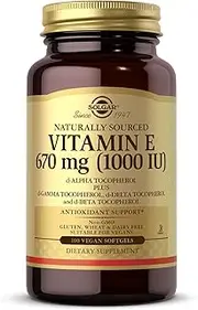 Solgar - Vitamin E As d Alpha Tocopherol 1000 IU - 100 Vegetarian Softgels