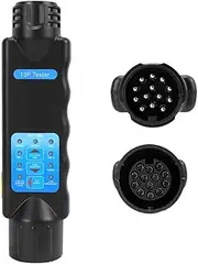QLPQASCU 12V Trailer Socket Tester 13 Pin Plug Socket for Automobile RV Vehicles