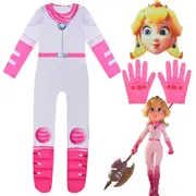 2023 Super Mario Peach Peach Princess cosplay festival party character modeling jumpsuit 1957 140cm